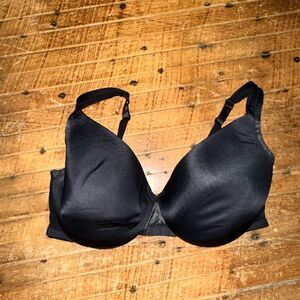 Cacique black full figure smooth lingerie 40F bra